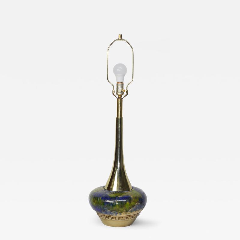 Rembrandt Lamp Company Ceramic and Brass Table Lamp by Rembrandt Lamp Company United States 1960