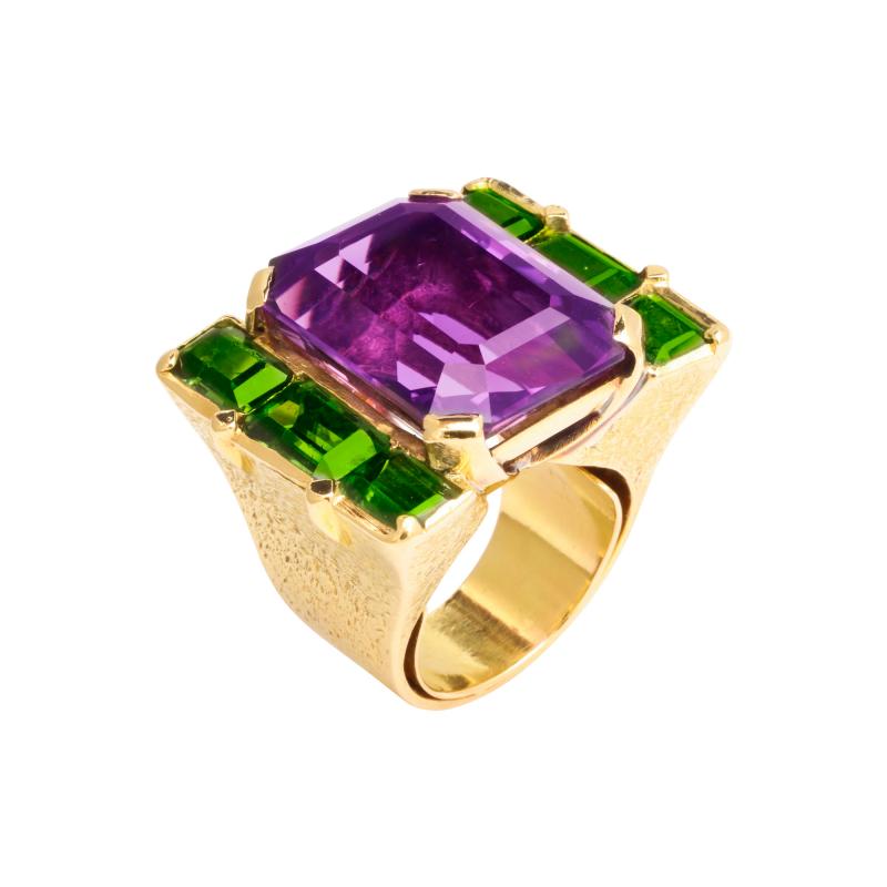 Ren Boivin Amethyst Tourmaline Ring by Rene Boivin