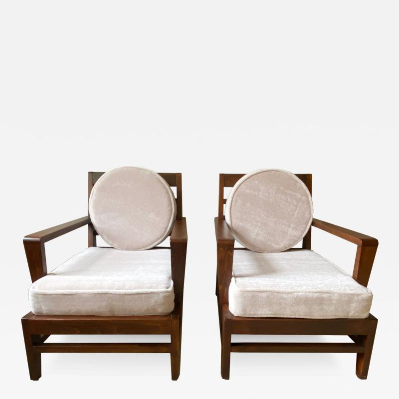 Ren Gabriel PAIR OF REN GABRIEL LOUNGE CHAIRS