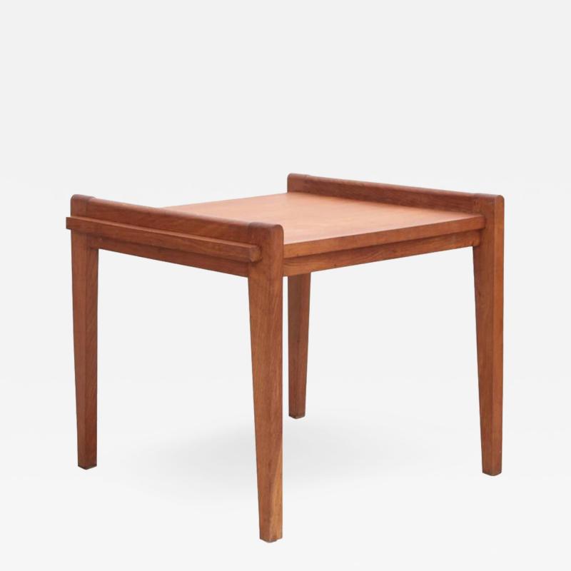 Ren Gabriel Rare Rene Gabriel Side Table in Solid Oak