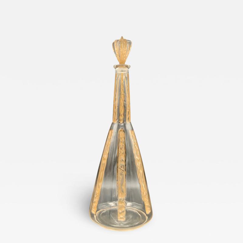 Ren Lalique Lalique Co A 6 figurines decanter by R Lalique 