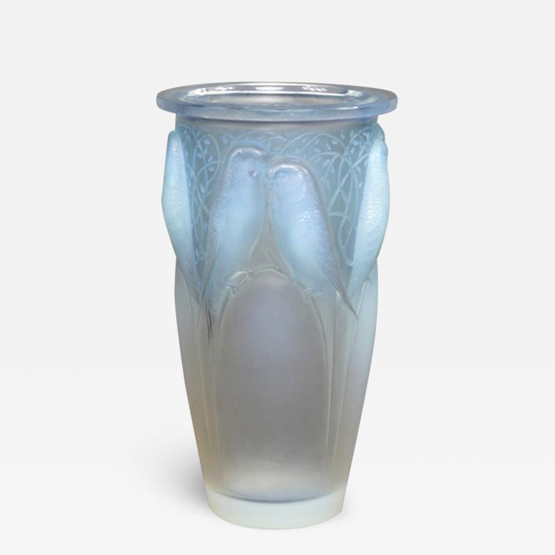 Ren Lalique Lalique Co An Opalescent And Patinated Ceylan Vase Designed By R Lalique In 1924