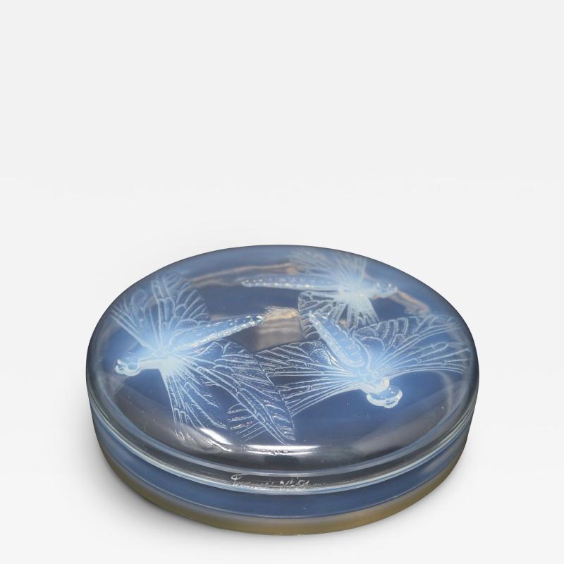 Ren Lalique Lalique Co Rene Lalique Opalescent Glass Libellules Box