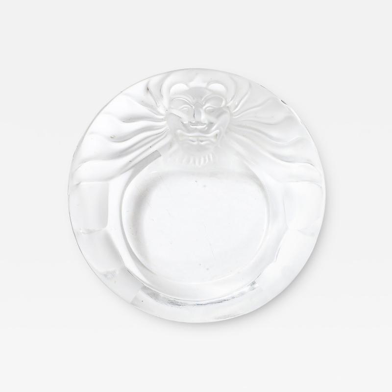 Ren Lalique Lalique Co Vintage Lalique Tete De Lion Glass Dish