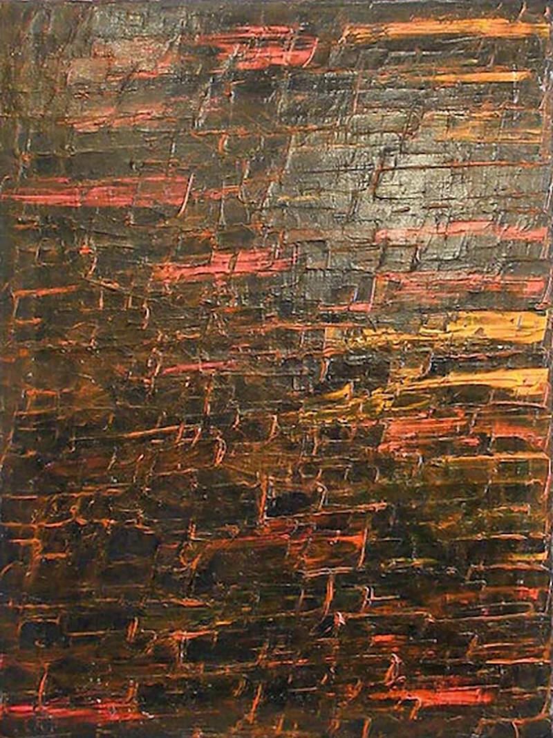 Renato Freitas American 21st Century Oil on Canvas Orange Renato Freitas