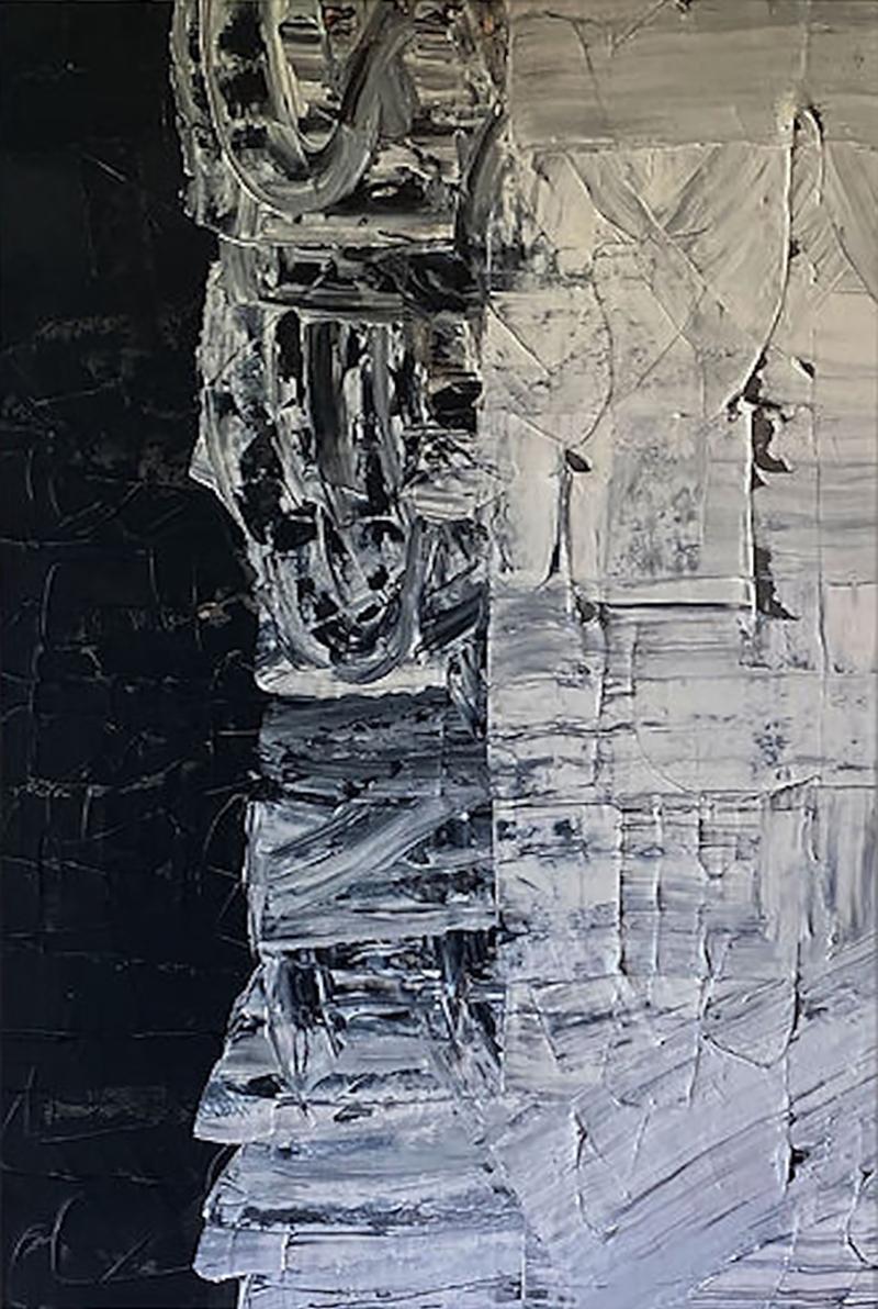 Renato Freitas American 21st Century Oil on Canvas Painting B W 3 Renato Freitas