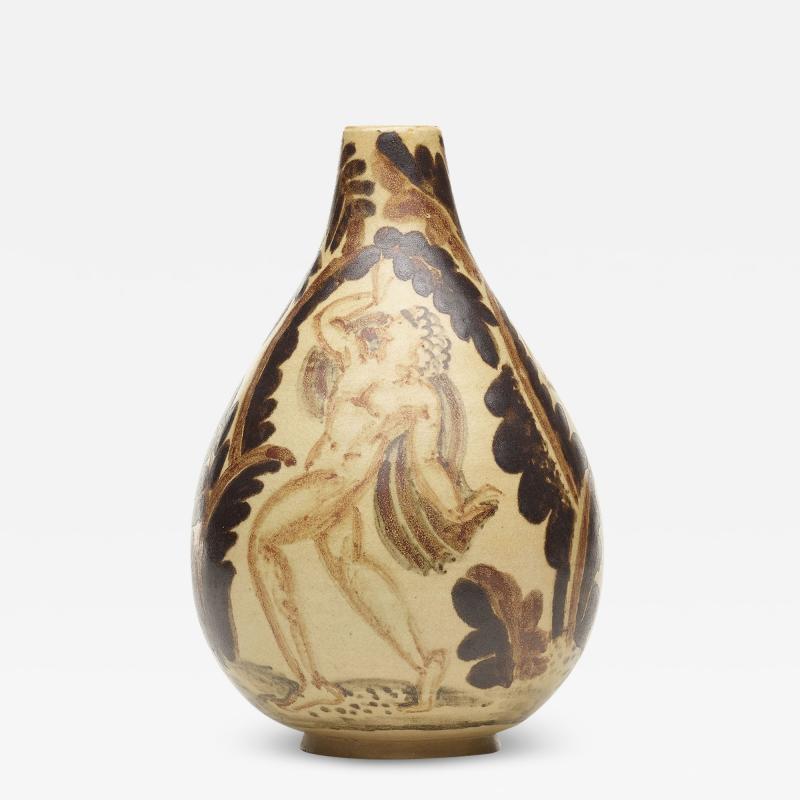 Rene Buthaud GLAZED CERAMIC VASE BY REN BUTHAUD