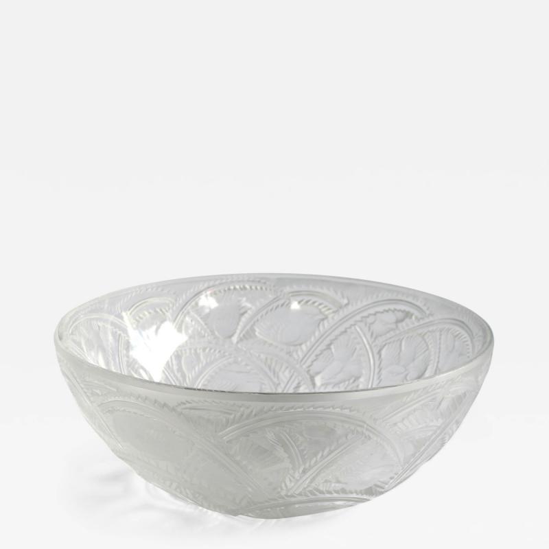 Rene Lalique An Exquisite French Glass Pinsons Bowl by Rene Lalique 1933