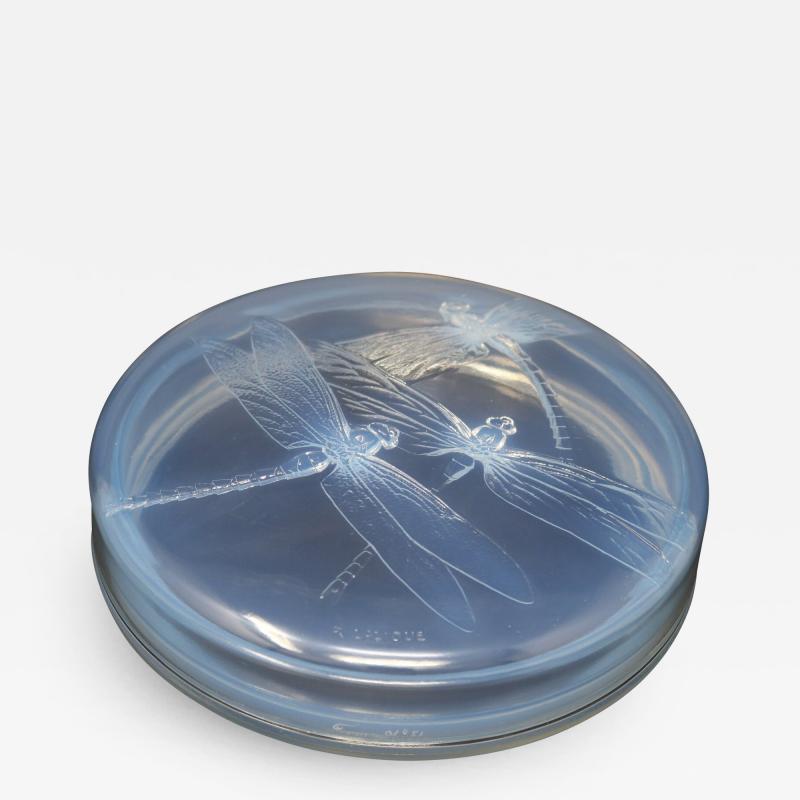 Rene Lalique Opalescent Glass Georgette Box