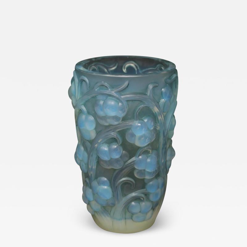 Rene Lalique Opalescent Glass Raisins Vase