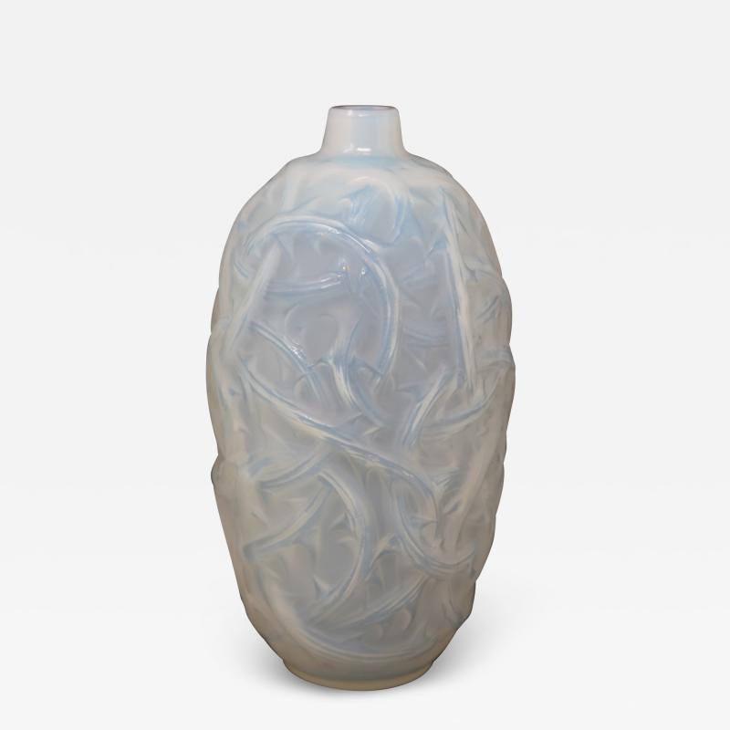 Rene Lalique Opalescent Glass Ronces Vase