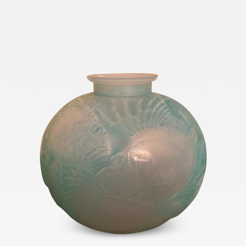 Rene Lalique Poissons Vase