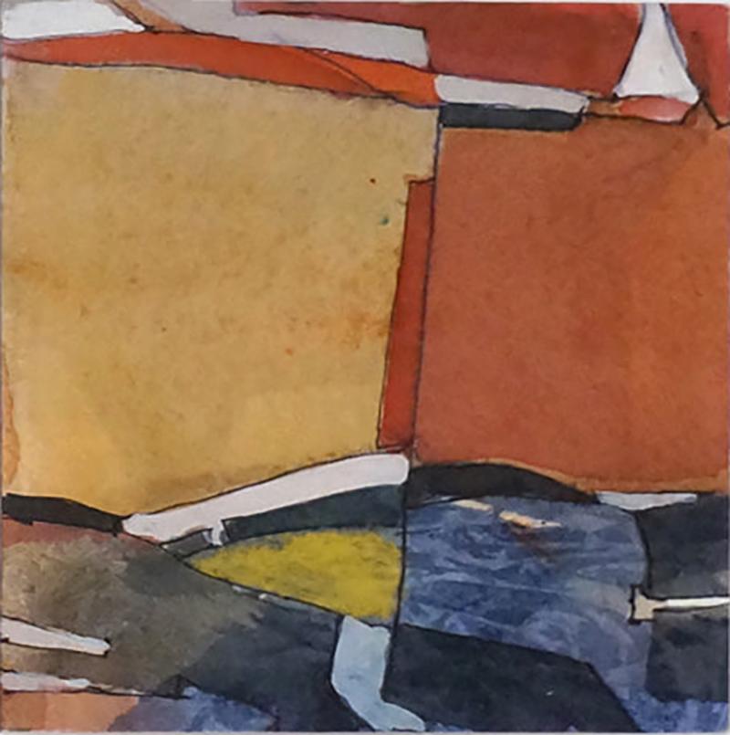 Rene Leroy Abstract Watercolor Painting by Rene Leroy