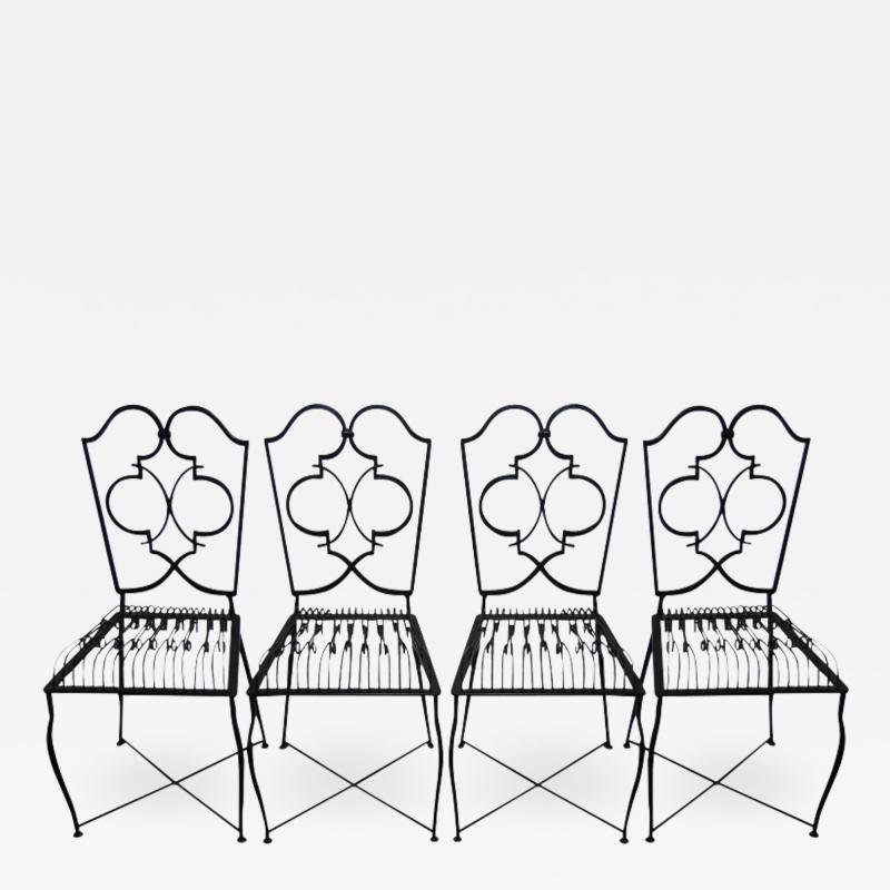 Rene Prou Dining Chairs Set of 4