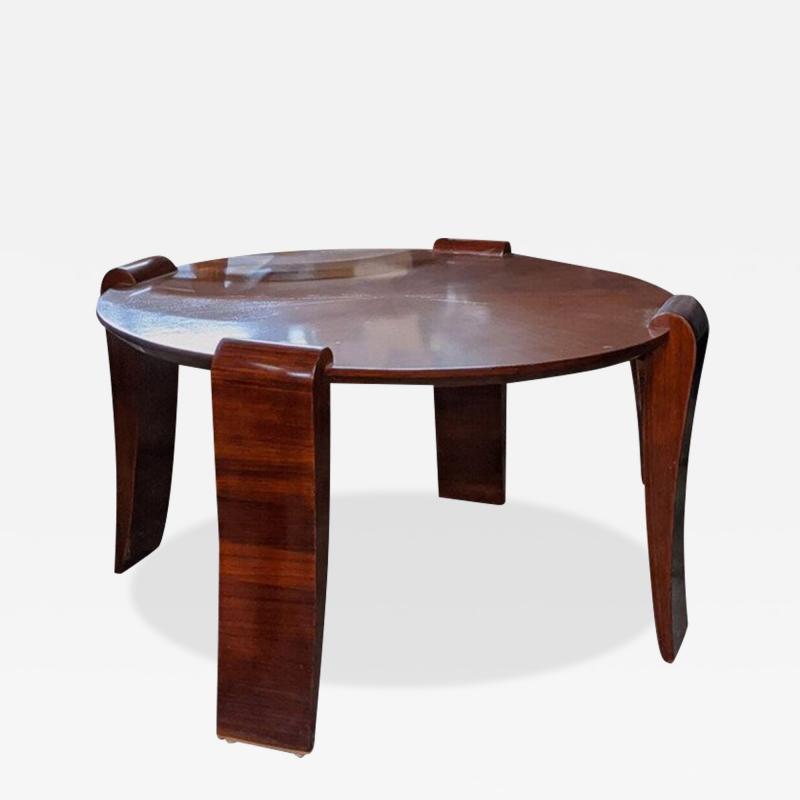 Rene Prou - Rene Prou low table with wide tapered legs