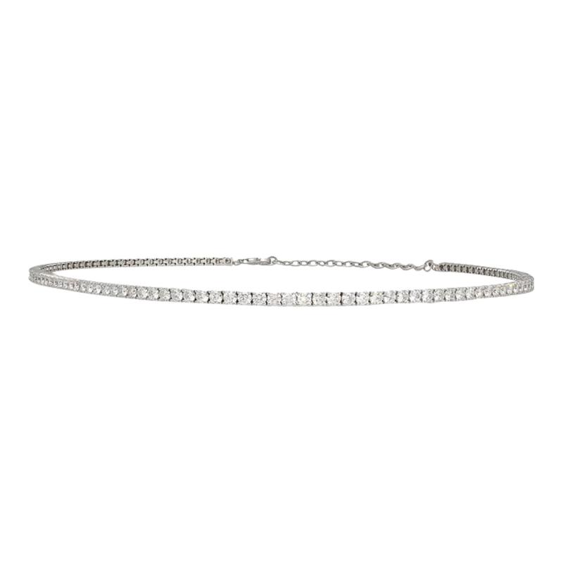 Reserved 5 Carat Lab Grown Diamond Tennis Choker Necklace