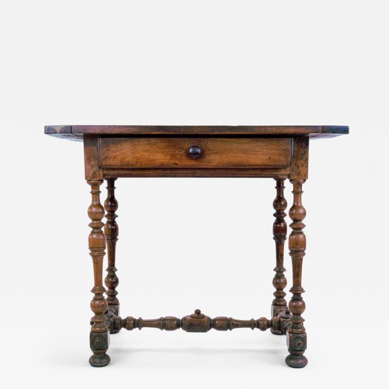 Restoration Period Louis XIII Style Walnut Writing Table