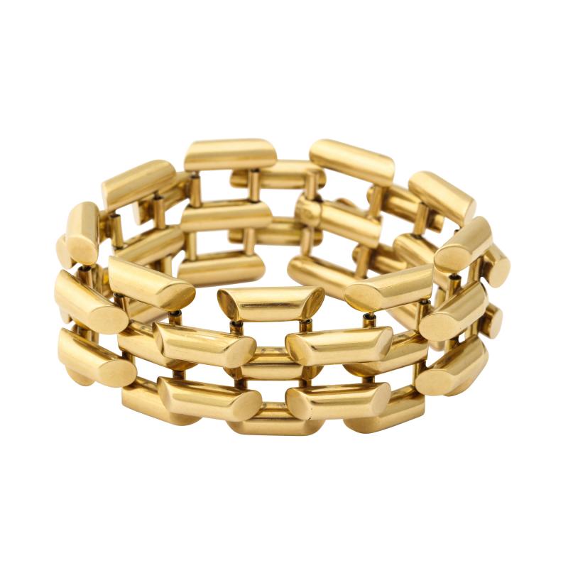 Retro 14 Karat Gold Link Bracelet