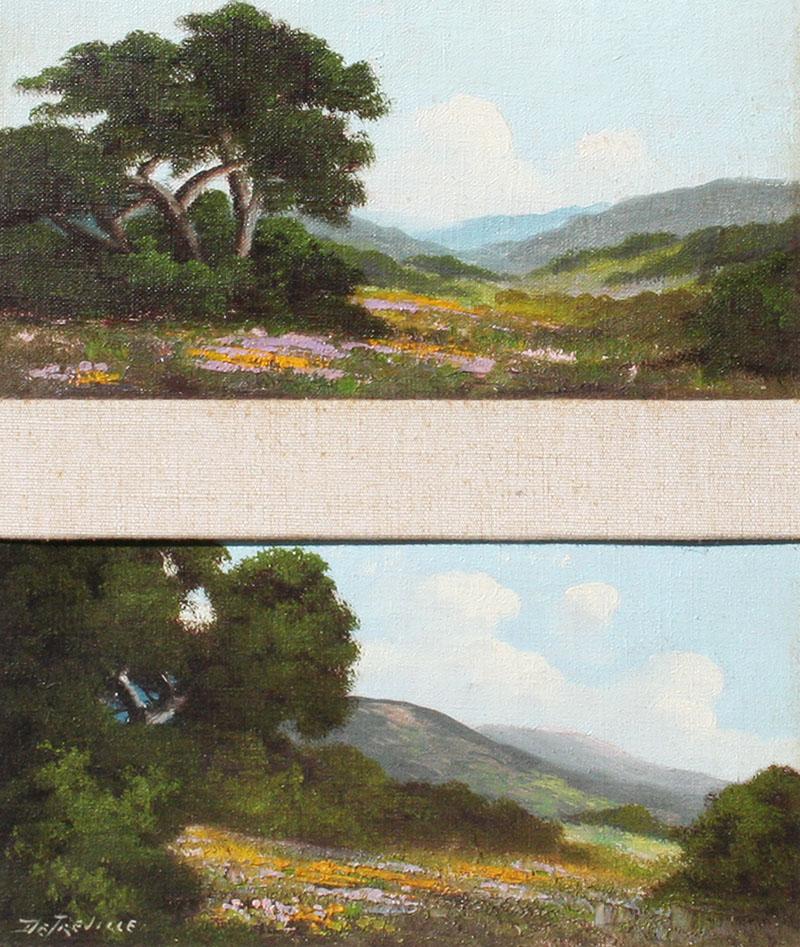 Richard Detreville Pair of Northern California Landscapes