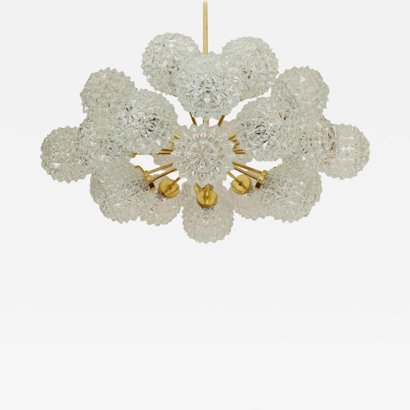 Richard Essig Twenty Four Arm Brass Richard Essig Sputnik Chandelier