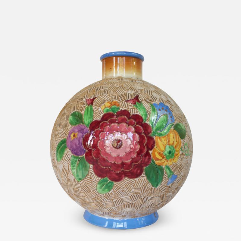 Richard Ginori Gio Ponti Majolica Vase by Richard Ginori 1930 Italy