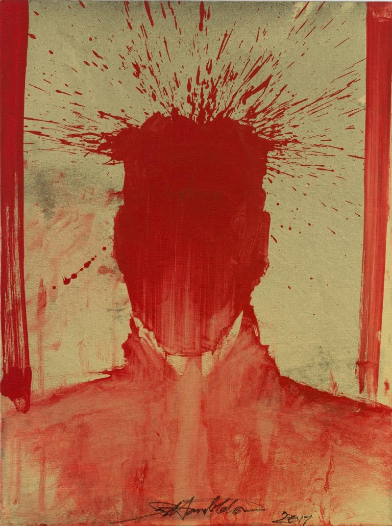 Richard Hambleton Red Splat Head