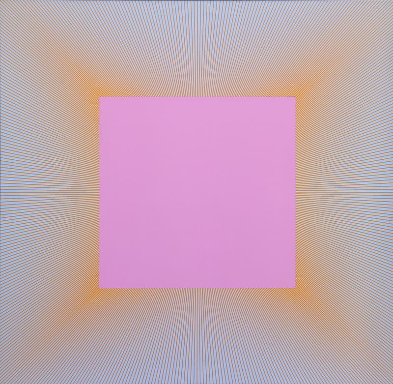 Richard Joseph Anuszkiewicz Light Magenta Square