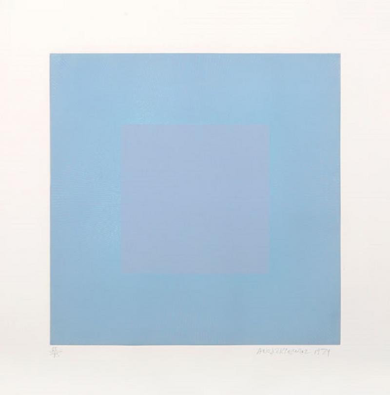 Richard Joseph Anuszkiewicz Winter Suite Light Blue with Light Blue 