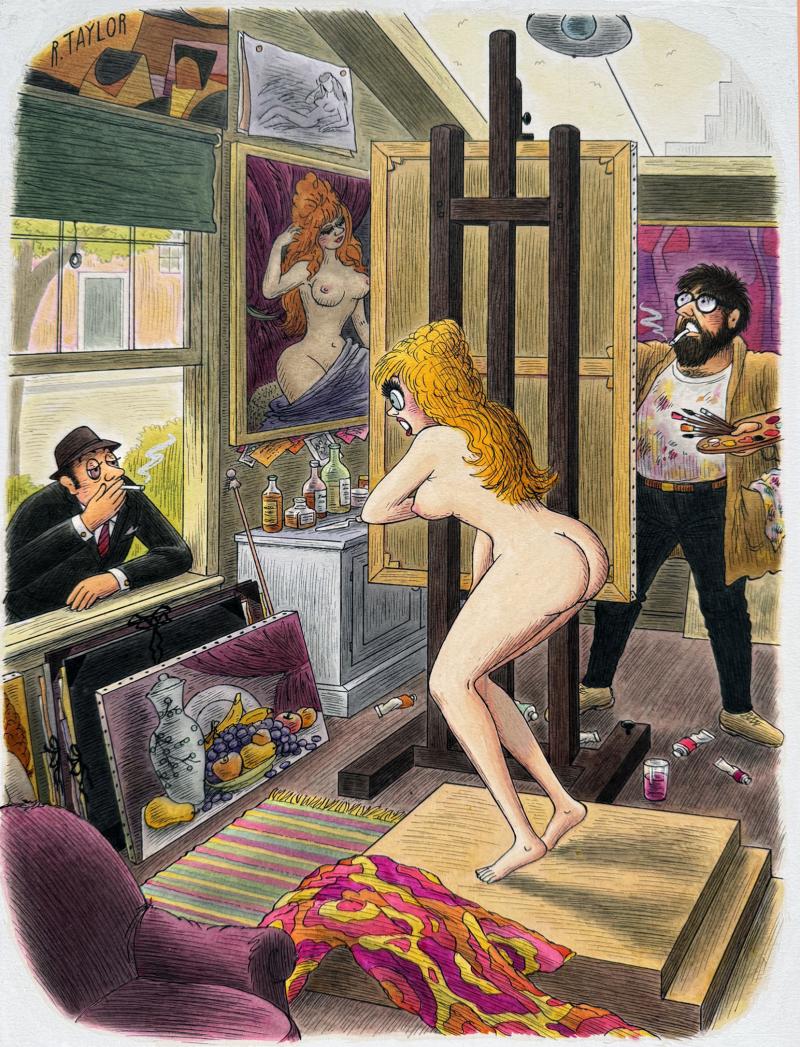 Richard Lippincott Denison Taylor The Male Gaze Literally Playboy Cartoon