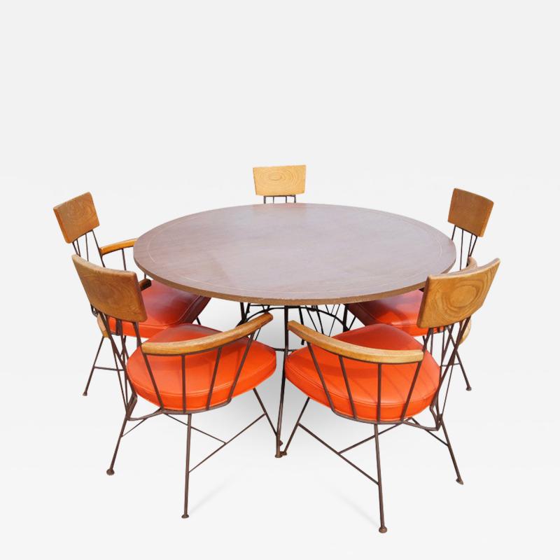 Richard McCarthy Richard McCarthy for Selrite Dining Table And Five Arm Chairs