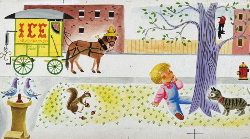 Richard Scarry Richard Scarry Little Benny Wanted a Pony Illustration Children Book Illustrator