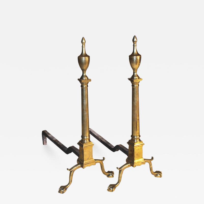 Richard Whittingham A pair of New York andirons