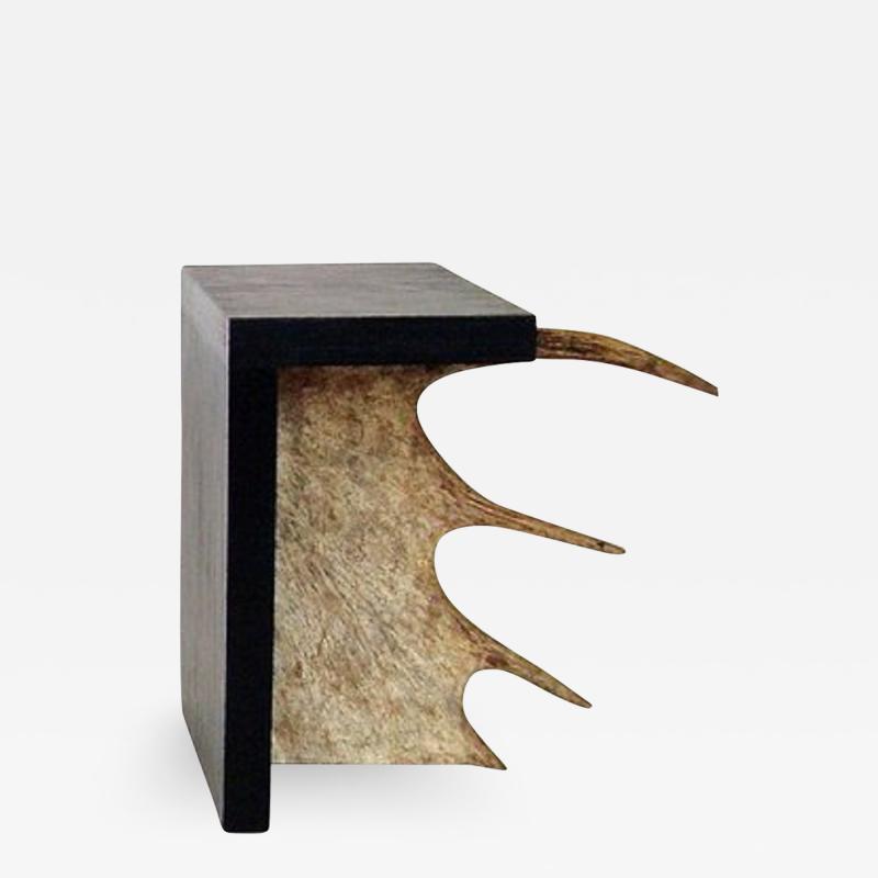 Rick Owens RICK OWENS ATELIER STAG T STOOL IN BLACK