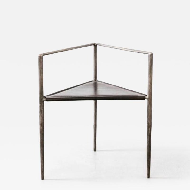 Rick Owens RICK OWENS BRONZE AND LEATHER SCULPTURAL ALCHEMY CHAIR
