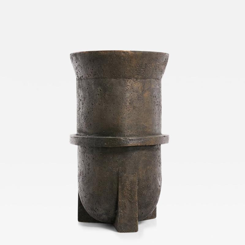 Rick Owens RICK OWENS BRONZE SCULPTURAL URN IN NITRATE PATINA