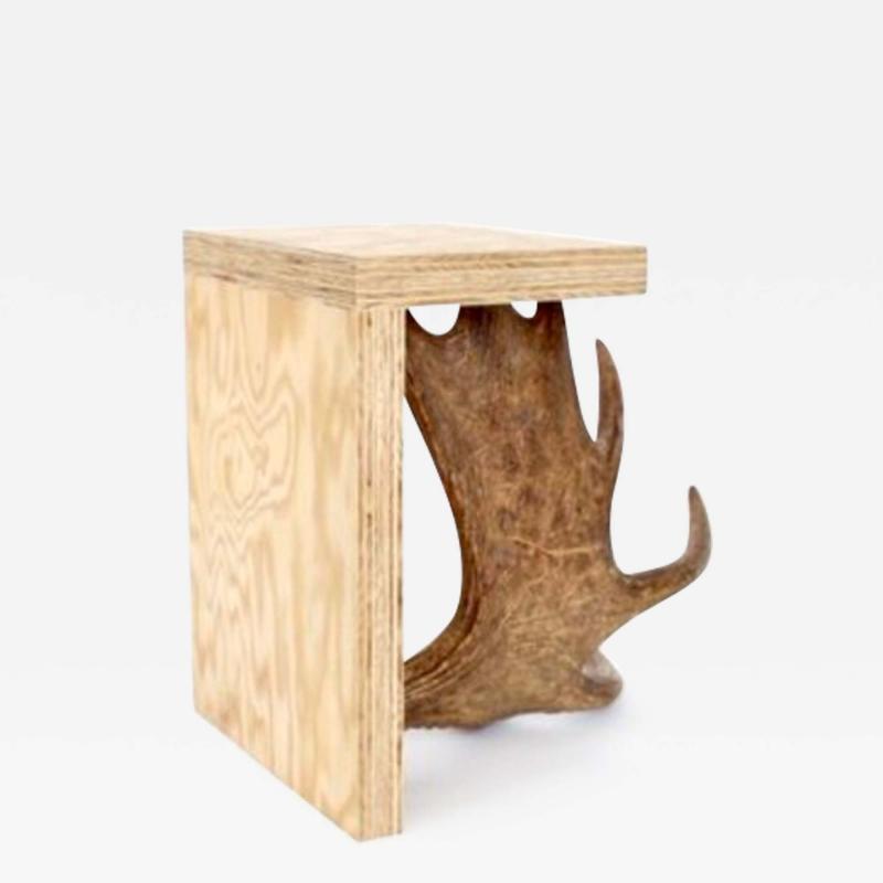Rick Owens RICK OWENS STAG T STOOL IN NATURAL WITH ANTLER