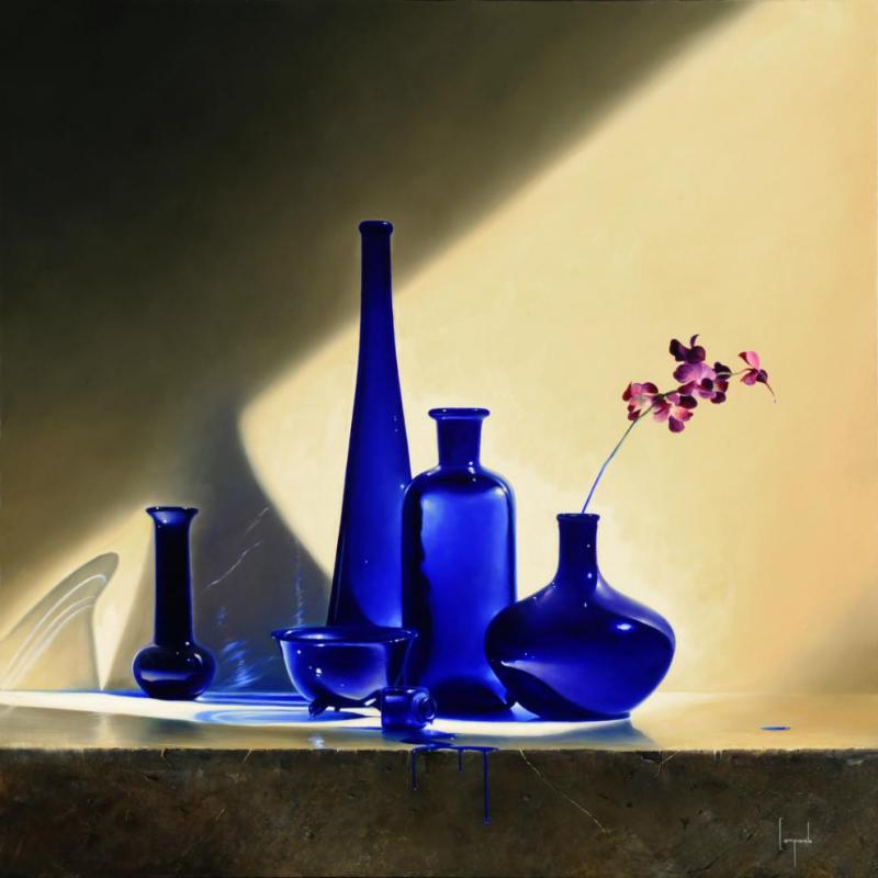 Riflessione Blu Contemporary Still Life Giclee by Dario Campanile