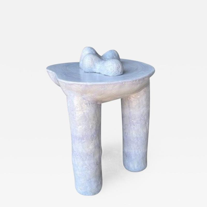 River Valadez Pastel Lavender Tripod Table