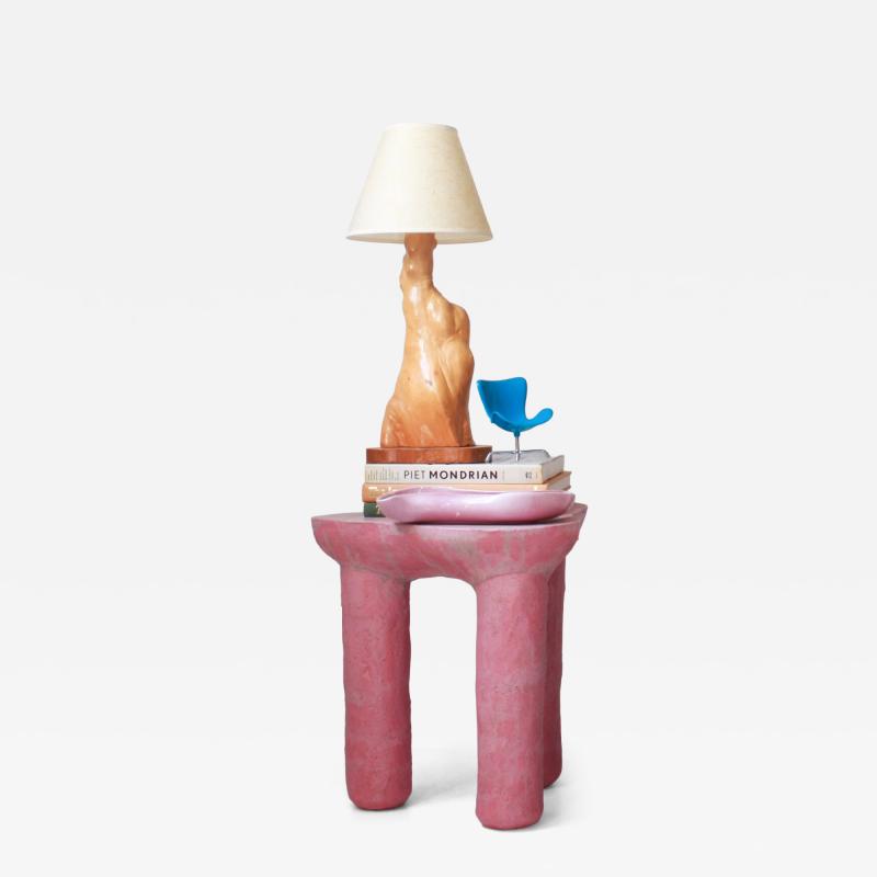 River Valadez River Valadez Opaque Pink Tripod Table 2023