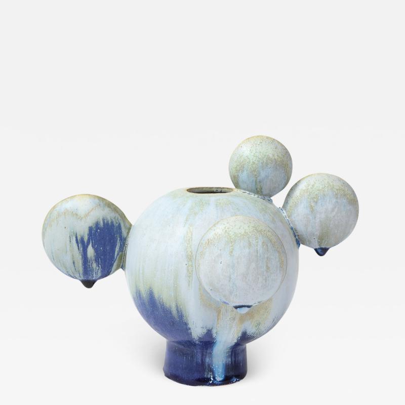Robbie Heidinger Blue Opium Vase by Robbie Hiedinger