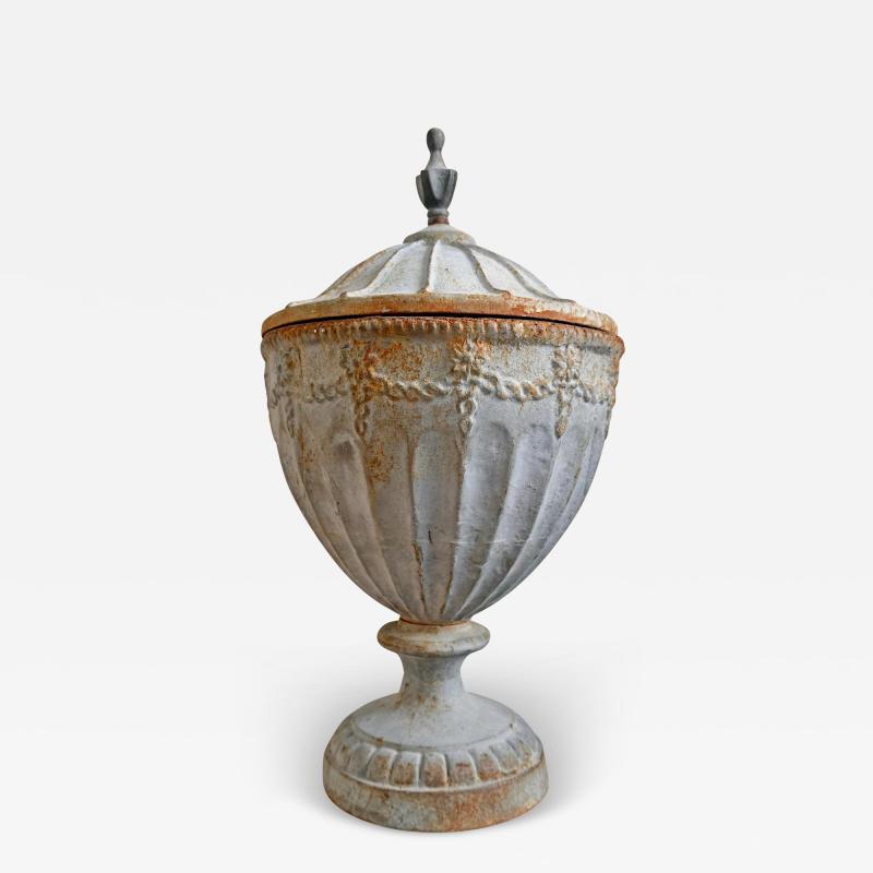 Robert Adam Adam Style Cast Iron Urn attributed to the Carron Iron Works Scotland