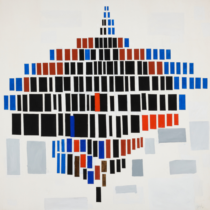 Robert Arthur Goodnough Rectangles with Red and Blue 1965