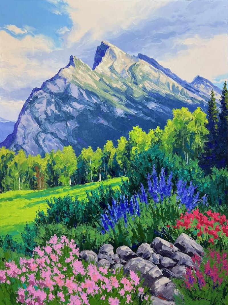 Robert E Wood Cascades of Time Gardens Mt Rundle