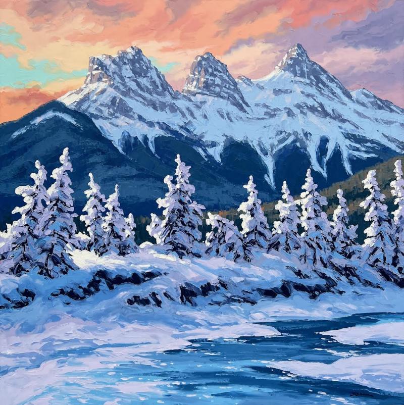 Robert E Wood Morning Glow The Three Sisters