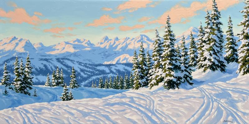 Robert E Wood Snow Tracks