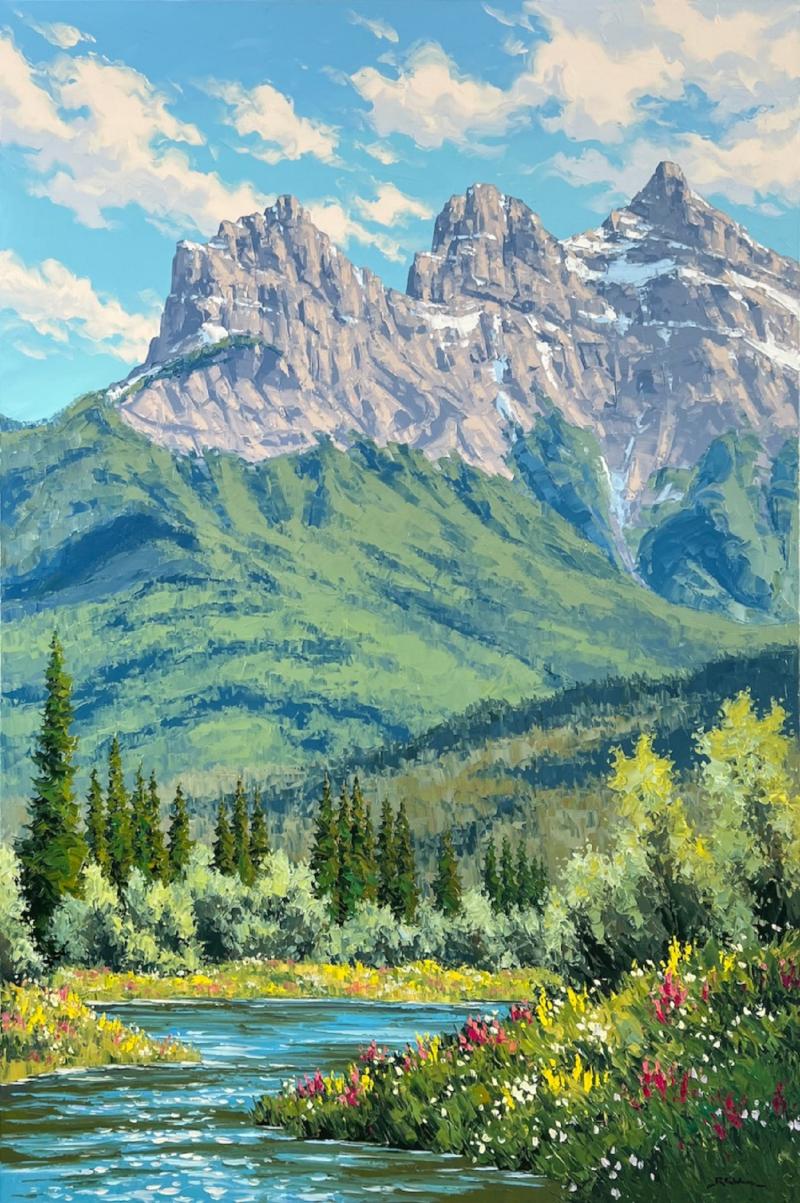 Robert E Wood Summer Beneath the Three Sisters