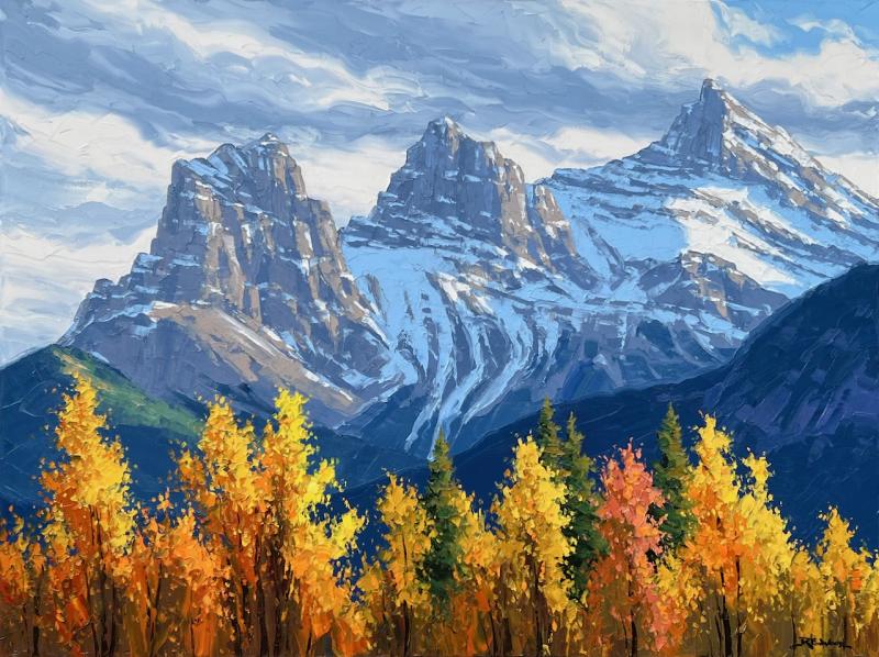 Robert E Wood Three Sisters in Autumn