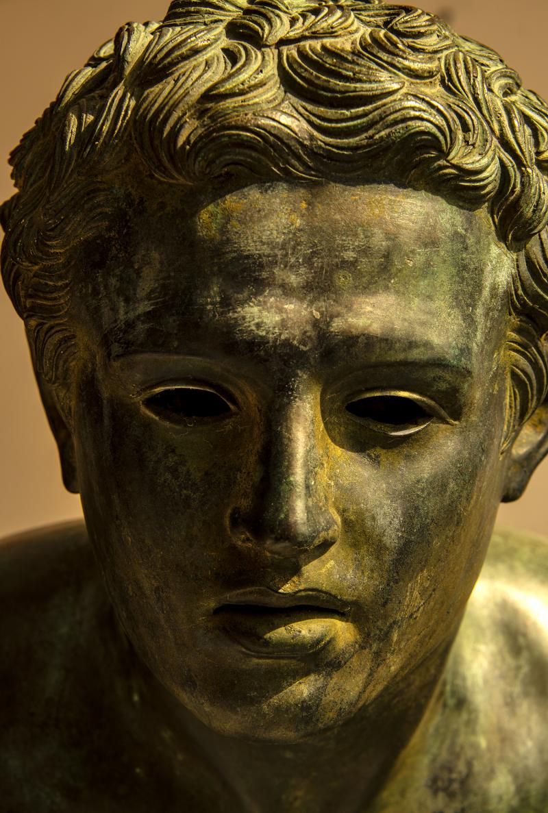 Robert Funk Verdigris Bronze Head