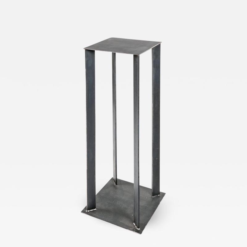 Robert Koch Artist Made Industrial Steel Pedestal Stand by Robert Koch USA 2018