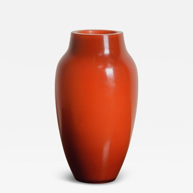 Robert Kuo Contemporary Mila Peking Glass Urn Shape Vase by Robert Kuo Limited Edition